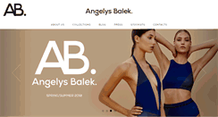 Desktop Screenshot of angelysbalek.com
