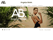 Tablet Screenshot of angelysbalek.com